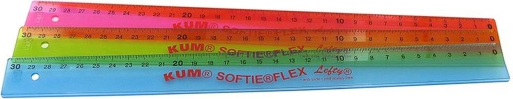 Lineal L03 Softie Flexi Lefty 30cm Linkshand farbig sortiert Packung mit 20 Stück