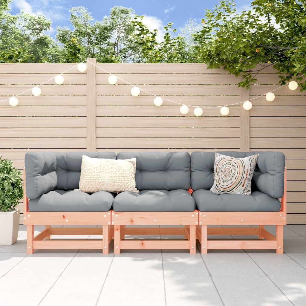 IKAYAA Garten Lounge Set - Metall Sofagarnitur Mit Tisch Und Kissen