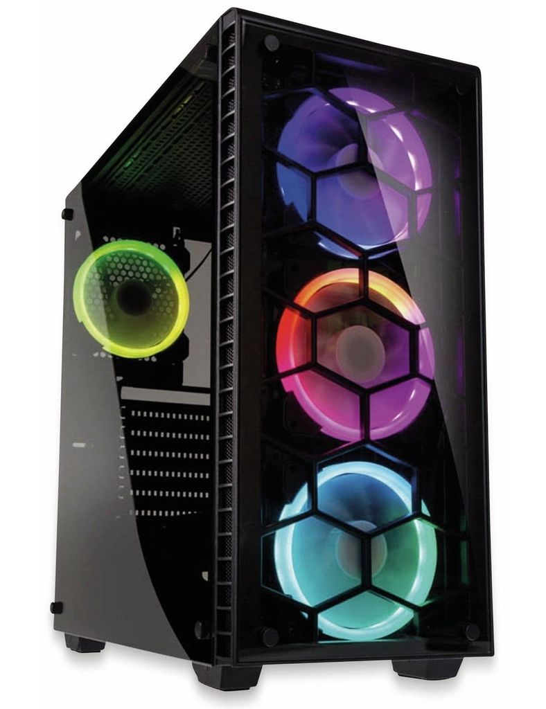 Kolink Observatory Window RGB Black Miditower Glasfenster