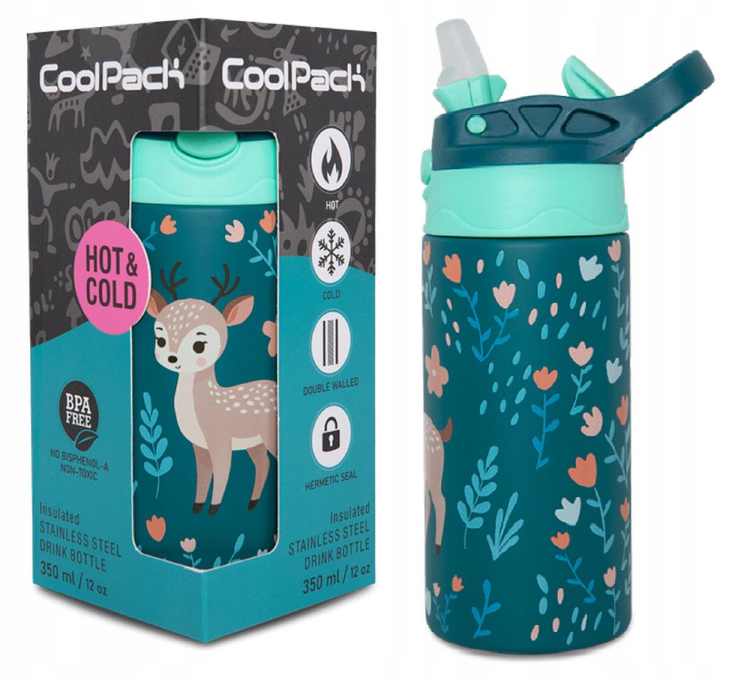 Trinkflasche, Thermosflasche, 350 Ml, Für Die Schule, Für Produktbild 