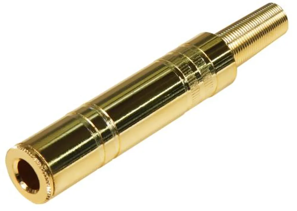 Jack 6,35mm mono pour instrument de musique avec ressort de renfort