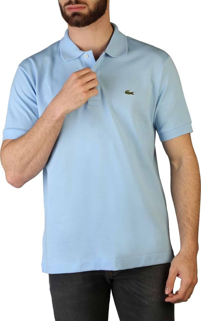 Lacoste Short Sleeve Polo L1212-00-HBP in Blue color size medium