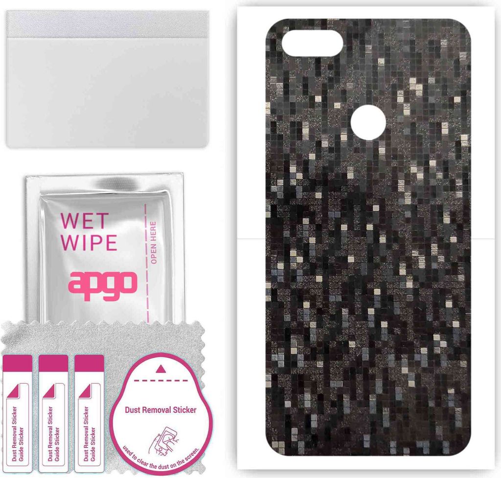 apgo Rückseite Schutzfolie, Skin, kompatibel mit Motorola Moto E6 Play, Hinten Displayschutzfolie aus Vinylfolie, kratzfest, einfache Montage - Ca...