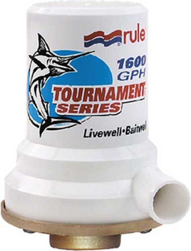 Rule Pumps Livewell 1600 Bronzepumpe Weiß 1600 GPH Weiß 1600 GPH