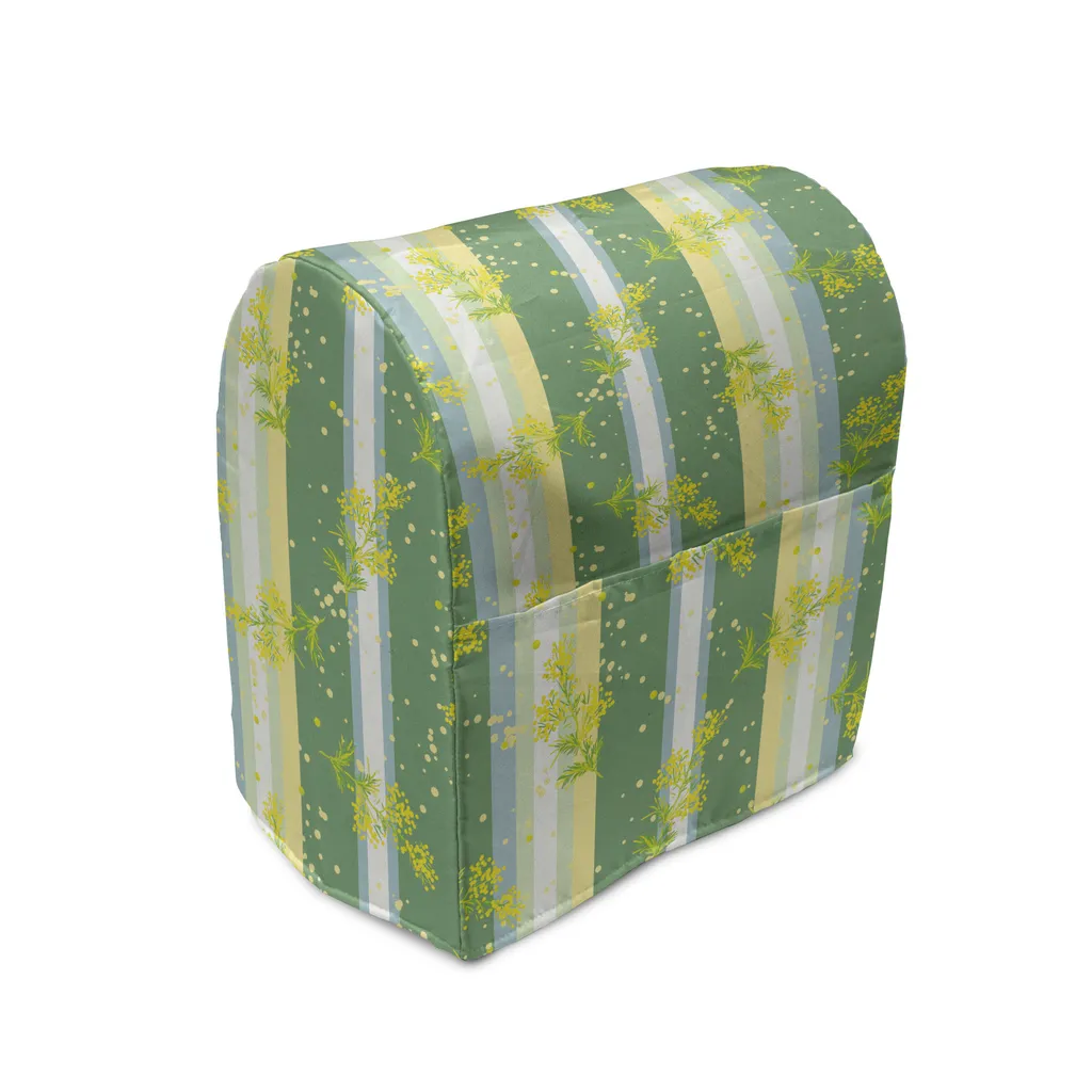 Copertura Frullatore Immersione ABAKUHAUS - Fiori Primaverili Giallo-Verde
