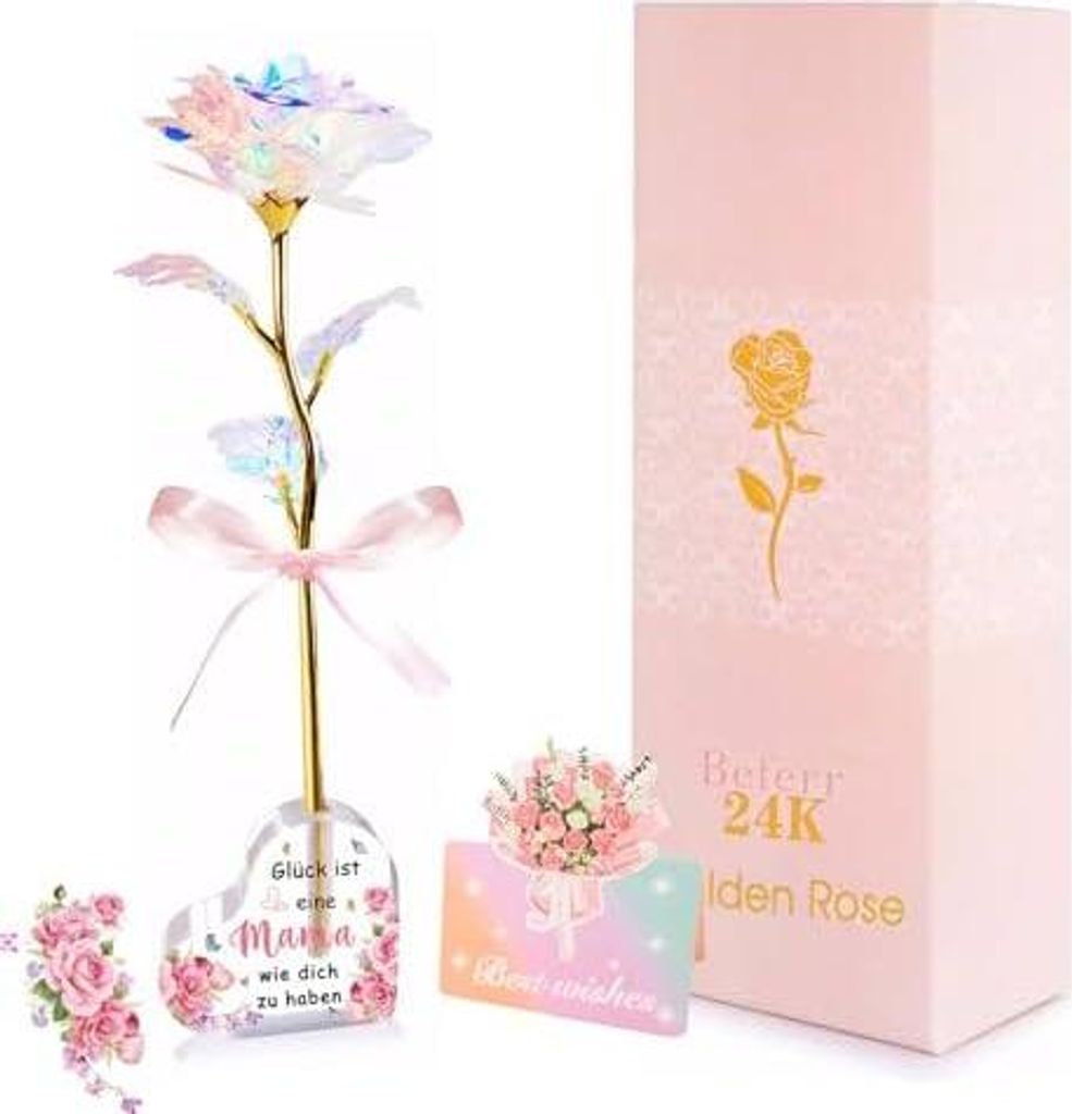 Muttertagsgeschenk Geschenke für Frauen Geschenke für Mama Unvergängliche Rose Ewige Rose im Glas Geburtstagsgeschenk für Frauen Geschenk Mama ...