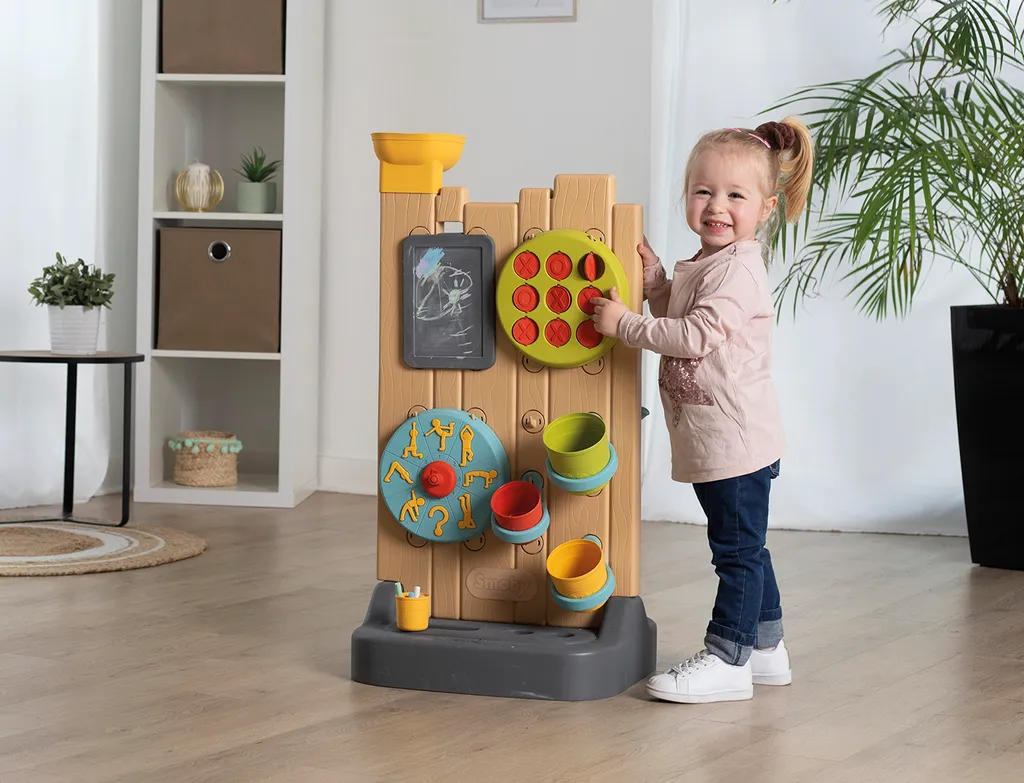 Mur d'activités Smoby traité anti-UV avec circuit d'eau modulable - 8