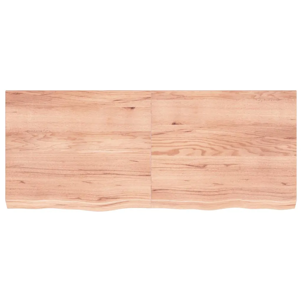 Piano Tavolo Rovere 120x50 in Legno Massello | Arredo Casa Marrone Chiaro