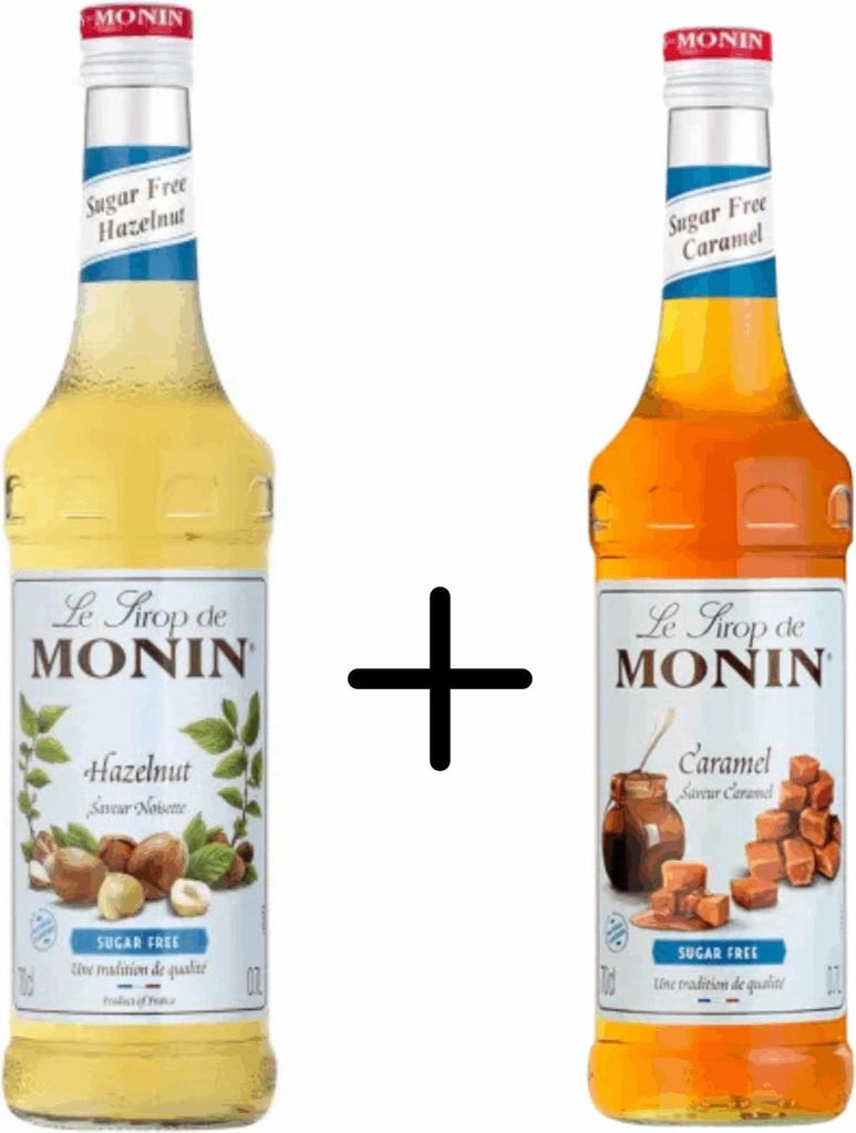Moninsirup Haselnuss zuckerfrei + Karamell zuckerfrei