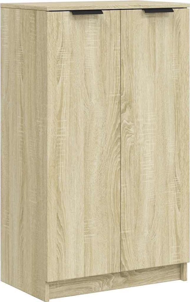 vidaXL Botník Sonoma dub 59x35x100,5 cm Materiál na báze Obrázok produktu 