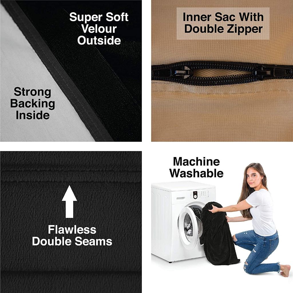 Der größte Sitzsack der Welt in Nachtschwarz mit Produktbild 6