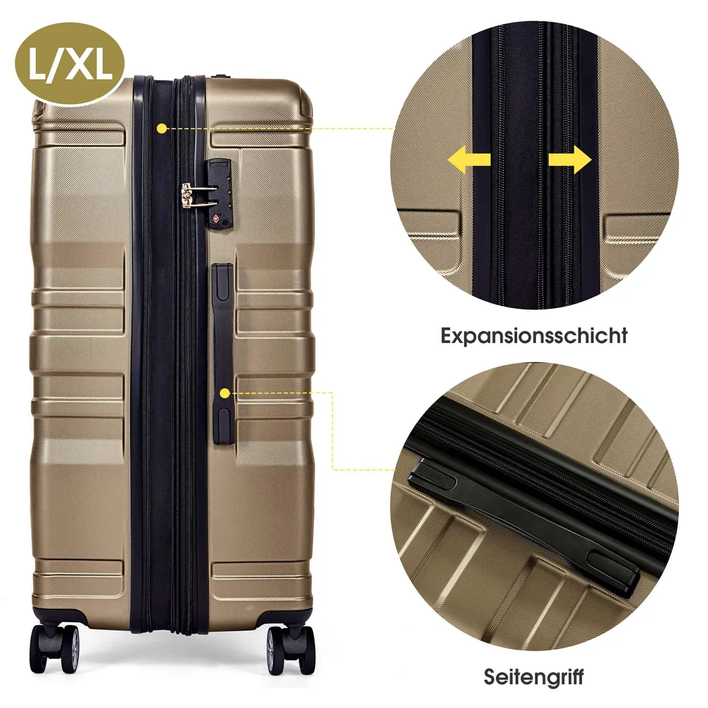 Valises de Voyage pour Vacances et Business avec Roues Multidirection - 6