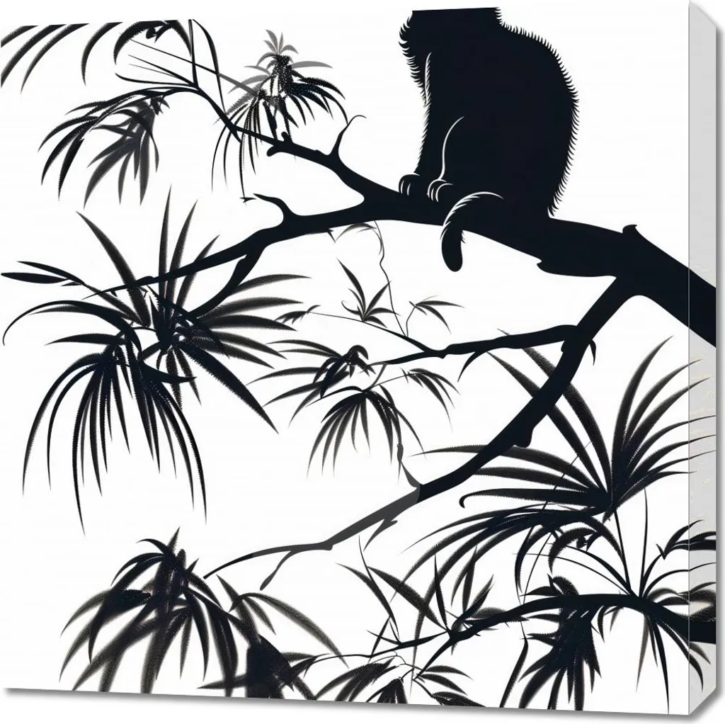 Quadro 70x70 cm Su un ramo