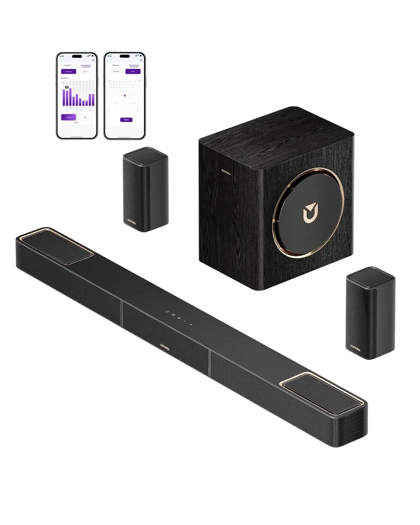 Barre de Son TV Dolby Atmos 5.1.2 pour Films 4K et Gaming ULTIMEA 530W