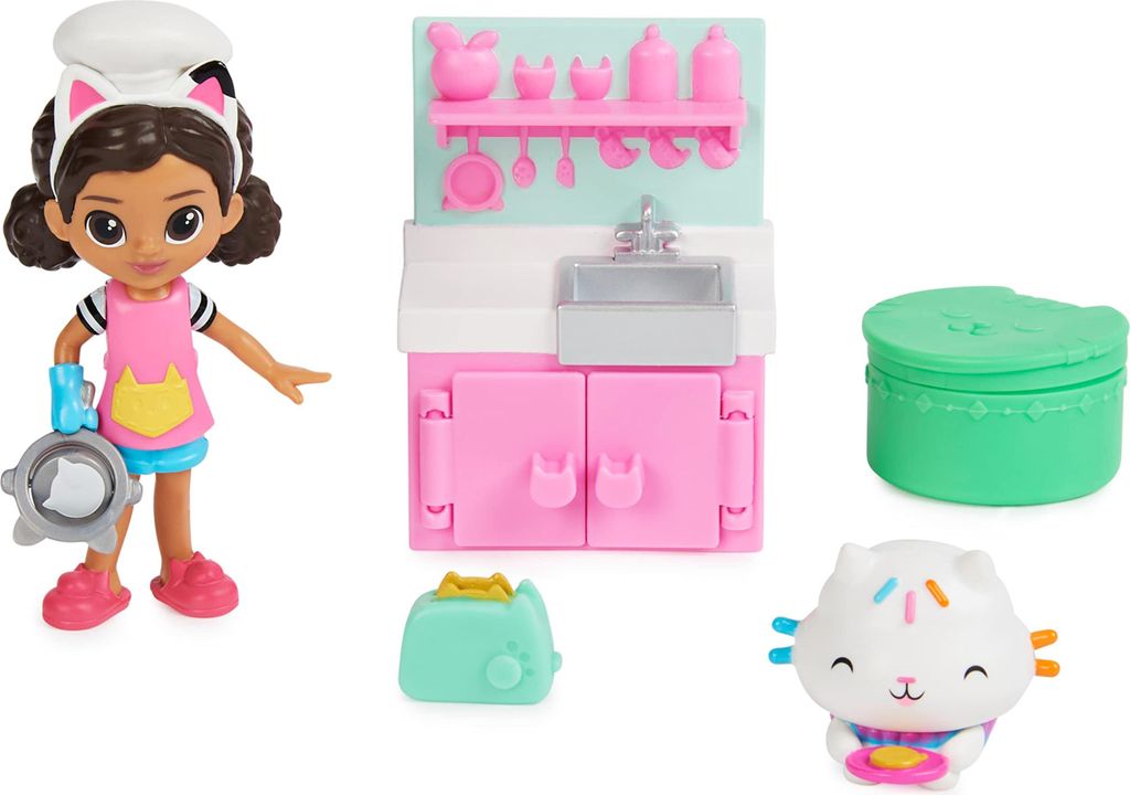 Gabby's Dollhouse , Lunch and Munch Kitchen set avec 2 Image du produit 