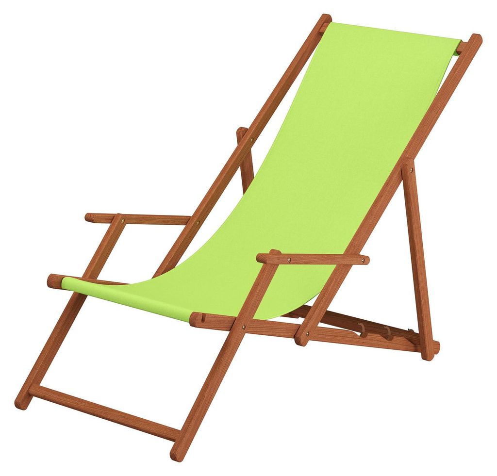 Liegestuhl pistazie Kissen Tisch Deckchair Holz Buche Produktbild 