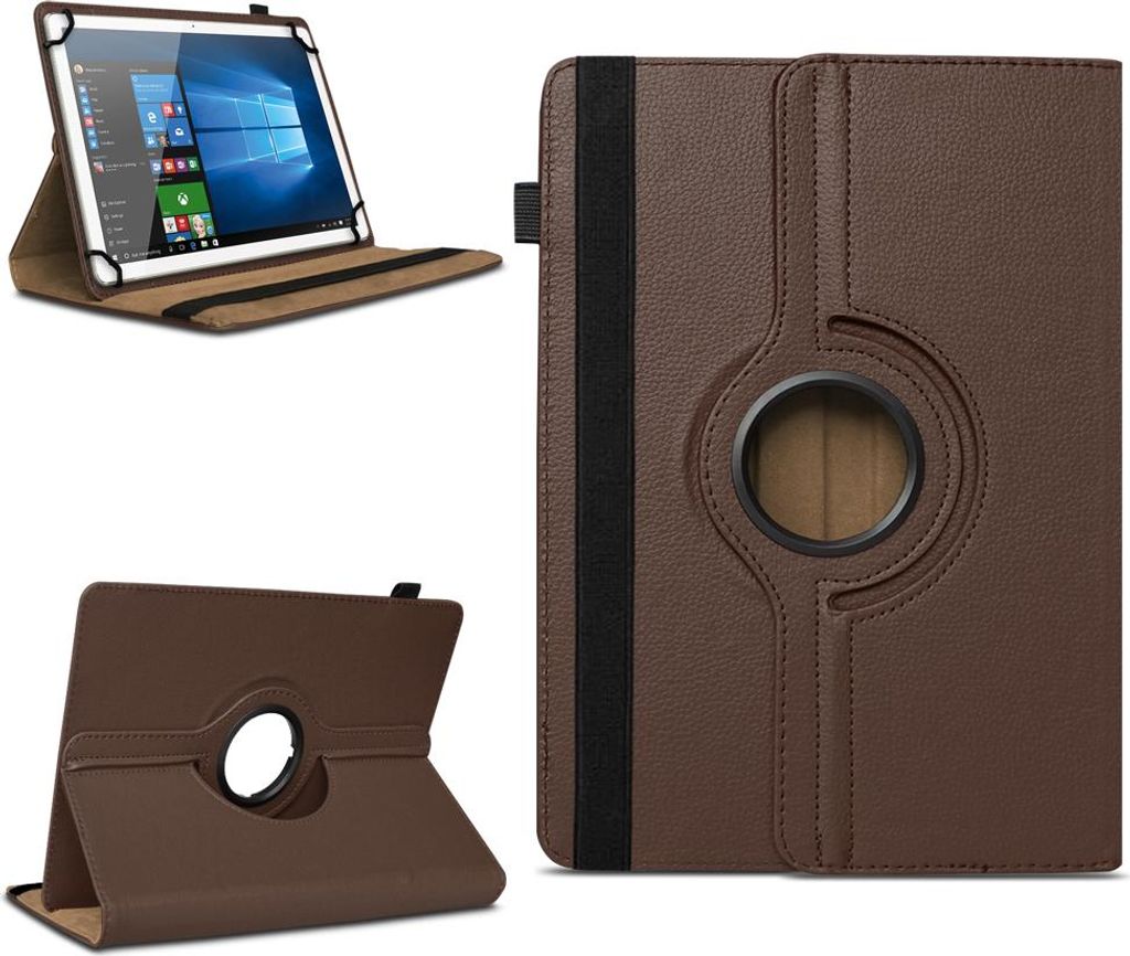 Tablet Tasche für Samsung Galaxy Tab A11 Plus Hülle Schutzhülle 360 Grad DrehbarFarben:Braun