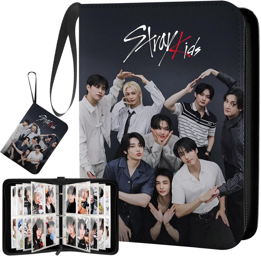 Stray Schwarz Photocard Binder, SKZ Photocards Holder, Produktbild 