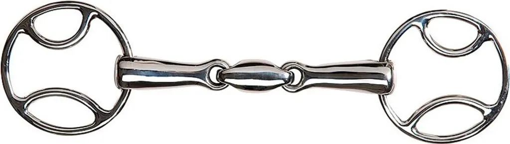 Mors à anneaux pour cheval sensible FEELING Anatomic 125 mm évents