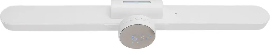 Lampe d'armoire LED sans fil avec micro haut-parleur et horloge 40cm