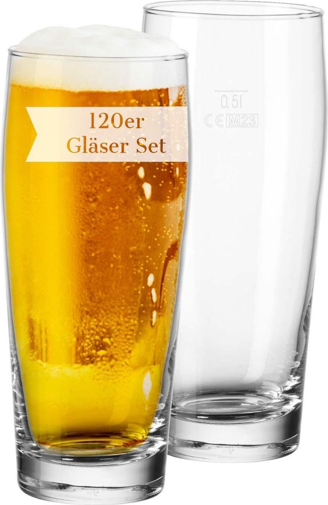 Van Well Willi Becher 0,5 l geeicht 120er Set