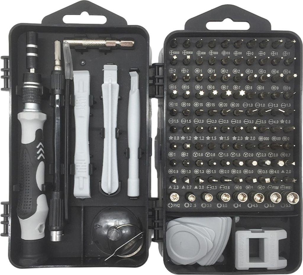 115-in-1 Präzisionsschraubendreher-Set zur Reparatur von Laptops, Handys und anderen elektronischen Geräten, kleiner Schraubendreher mit Etui