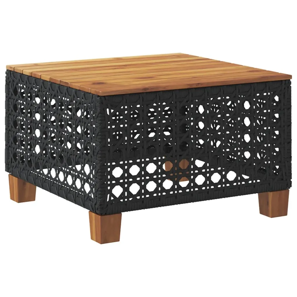 Tavolo Giardino 55x55x36 cm vidaXL | Rattan PE e Acacia High-Grade