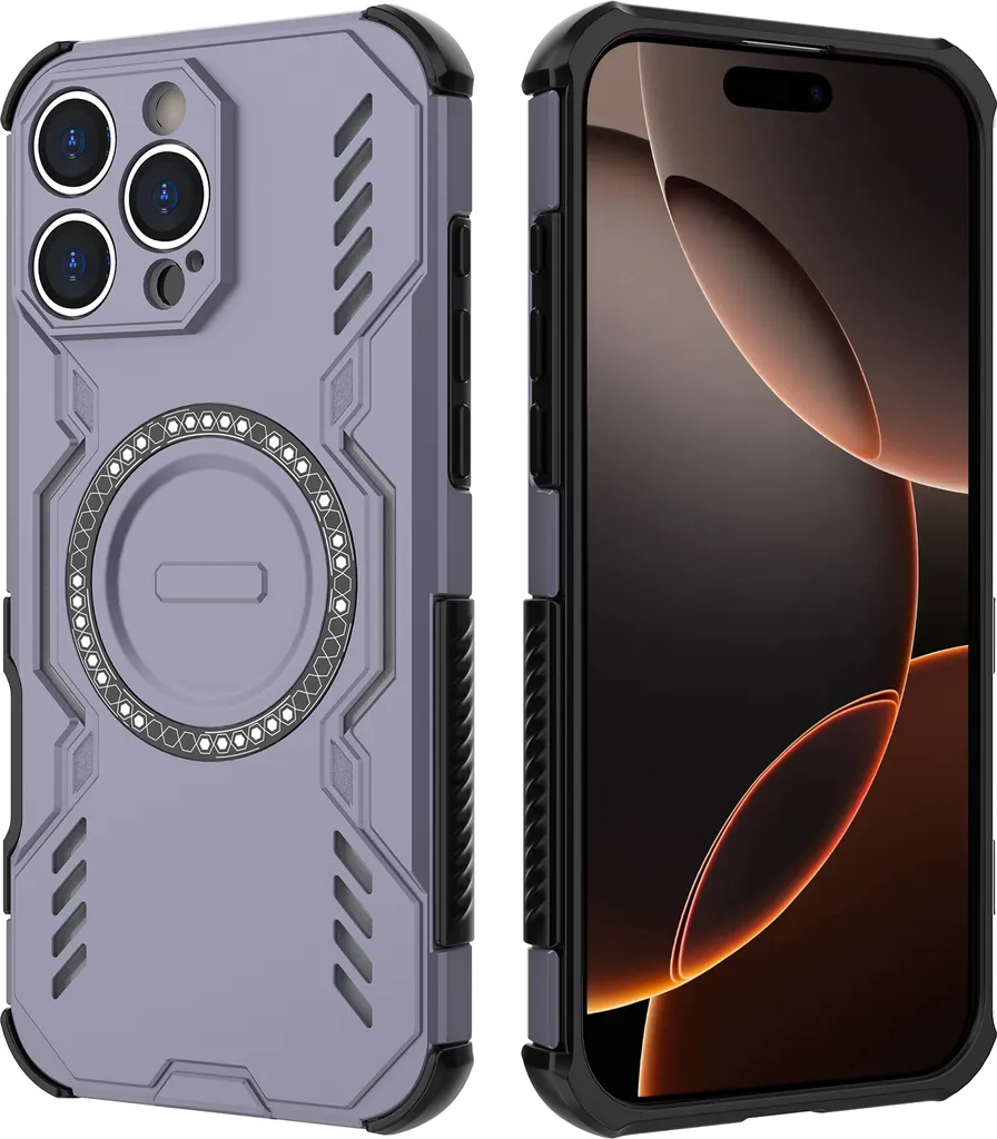 Custodia iPhone 16 Pro Max Viola Magnetica Dissipazione Calore