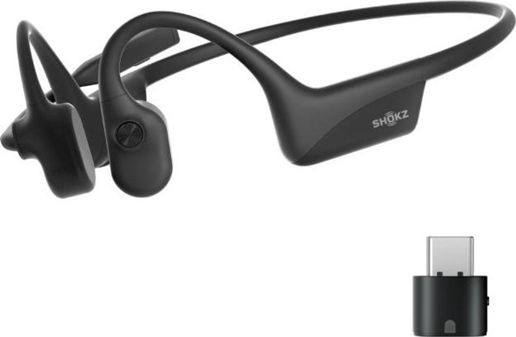 SHOKZ OPENCOMM2 Bluetooth Knochenschall Headset USB C Produktbild 
