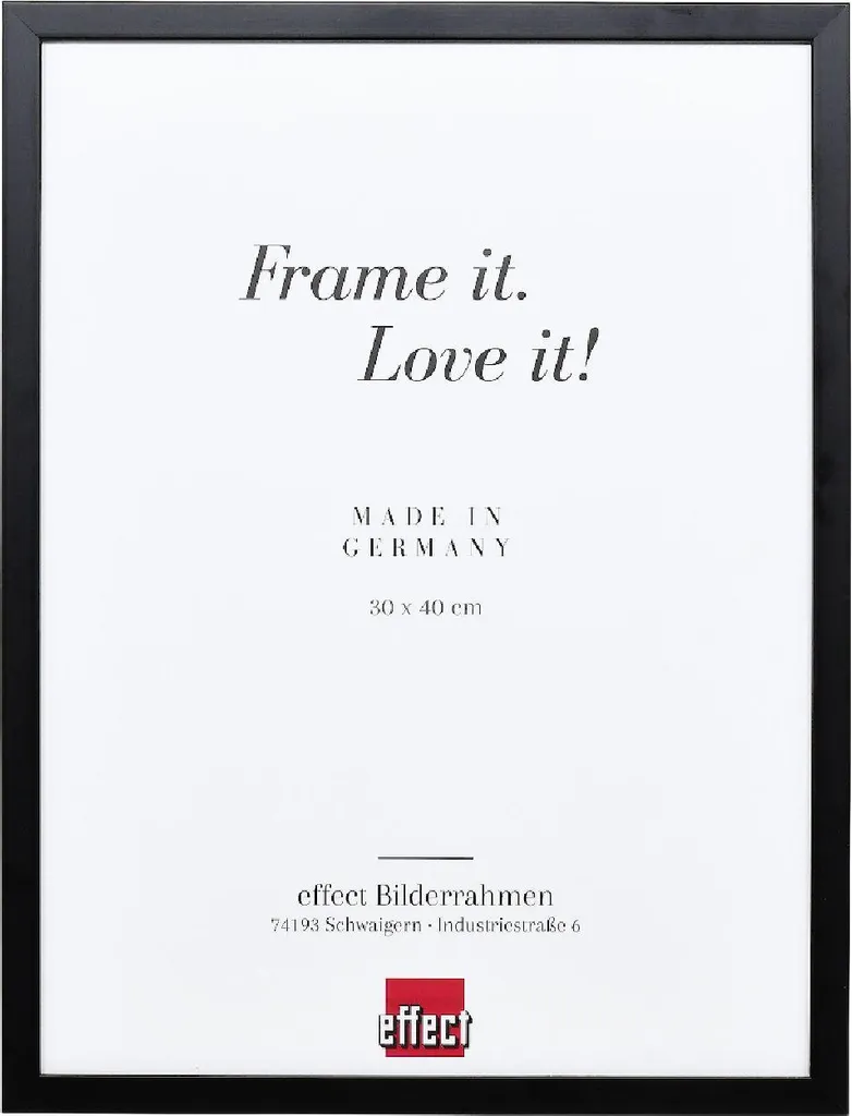 Cornice Professionale 25x50 Nera Profilo Top S | Vetro Minerale 2mm