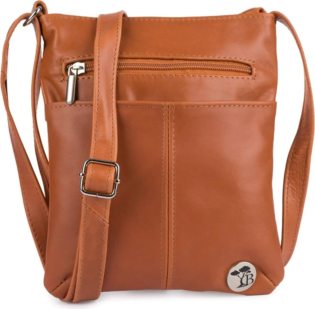Sac bandoulière Beltimore kraa33camel grand format pour femme chic