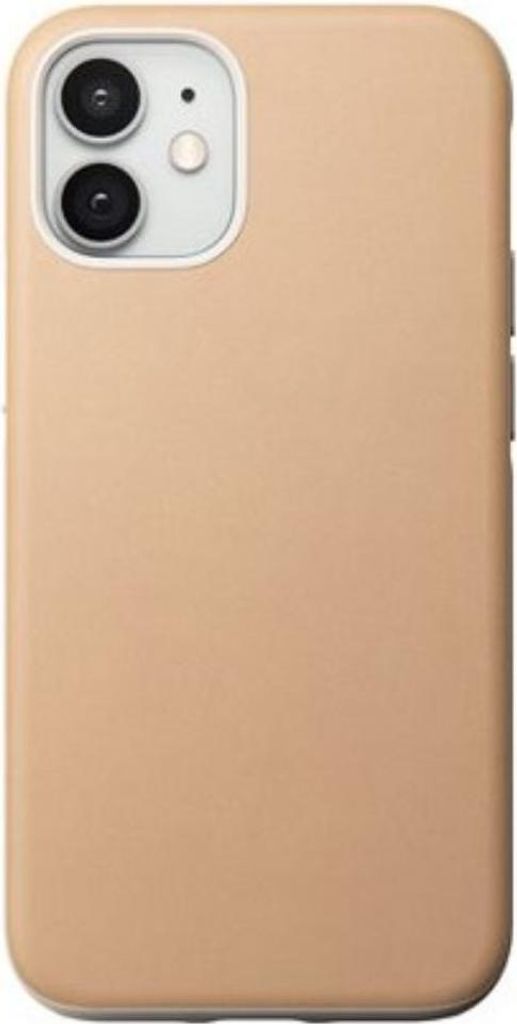 Nomad, Schutzhlle fr iPhone 12 Mini Rugged Leather CASE, Gelbgrau