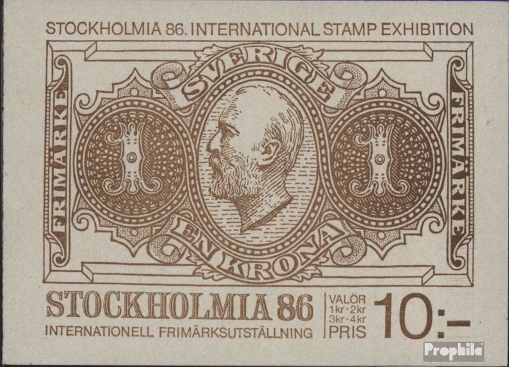 Briefmarken Schweden 1983 Mi MH94 (kompl.Ausg.) postfrisch STOCKHOLMIA 86