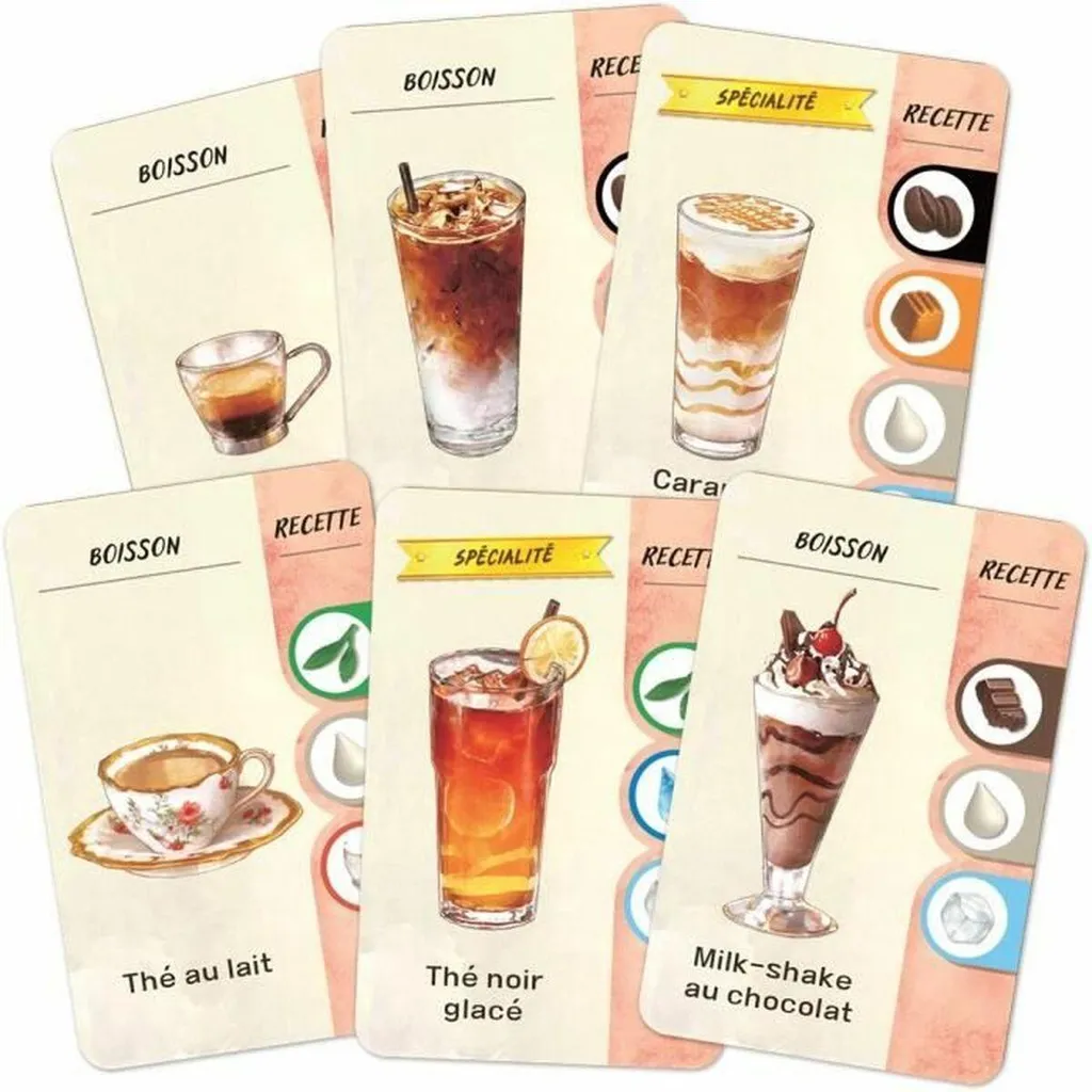 Jeu de société Coffee Rush Asmodee KBGCR01FR - Simulation Café Stratégie
