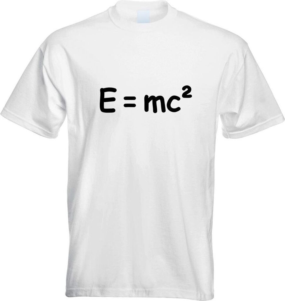 Kiwistar - T-Shirt - Weiss - E=mc2 - e = mc2 Einstein Motiv Bedruckt Funshirt Design Print - mit Motiv Bedruckt - Funshirt Design - Sport - Freizei...