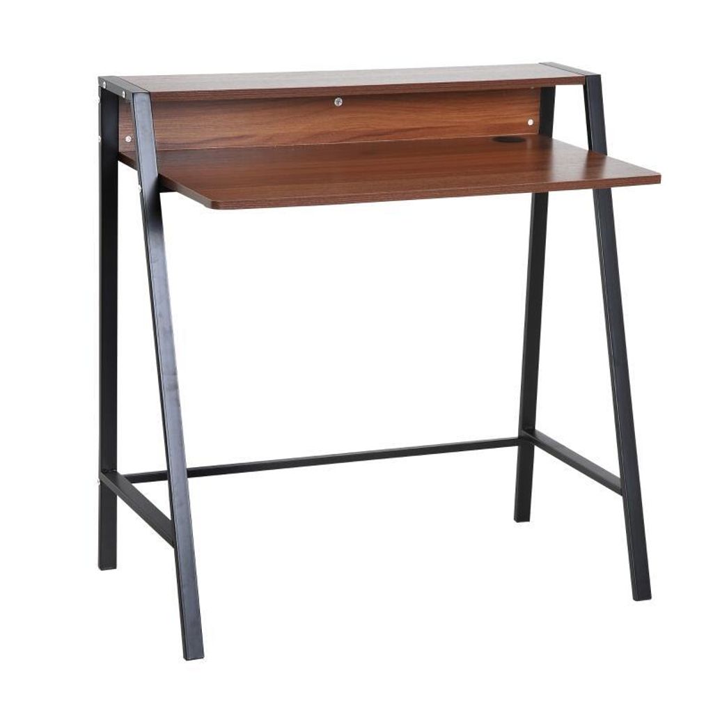 Schreibtisch – Computertisch – Sekretärtisch – Bürotisch – Werkbank – mit Regalen – geeignet für Schlaf- und Arbeitszimmer – 84 x ...