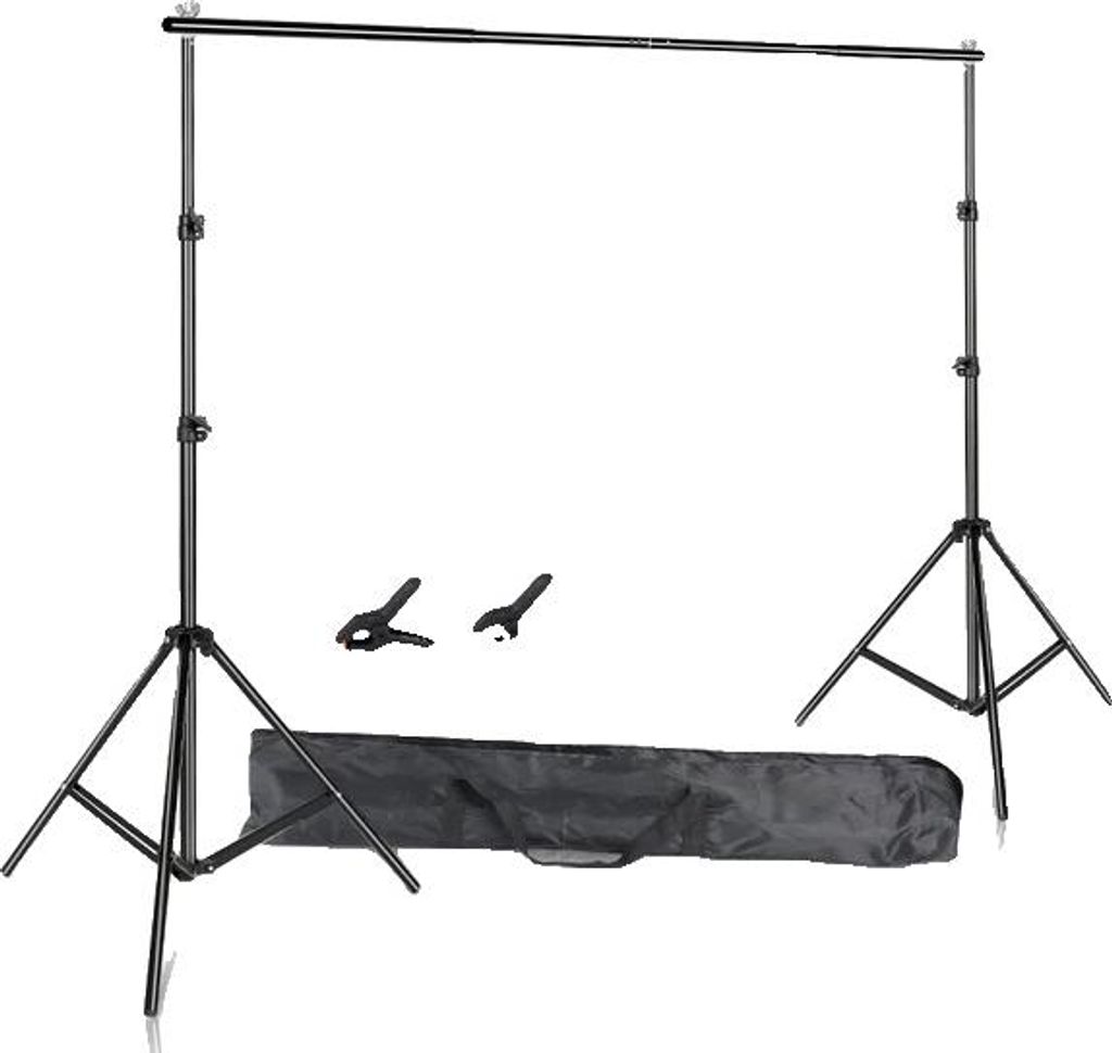 Fotografie-Unterstützungssystem, verstellbarer Hintergrund, Chromakey-Grünleinwand, Upgrade ohne Sandsack, 2x3m Ständer