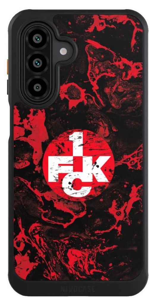 NIVOCASE Hülle für Samsung Galaxy A17 5G Handyhülle NIVOcore Case Schwarz 1. FC Kaiserslautern 1. FCK Logo
