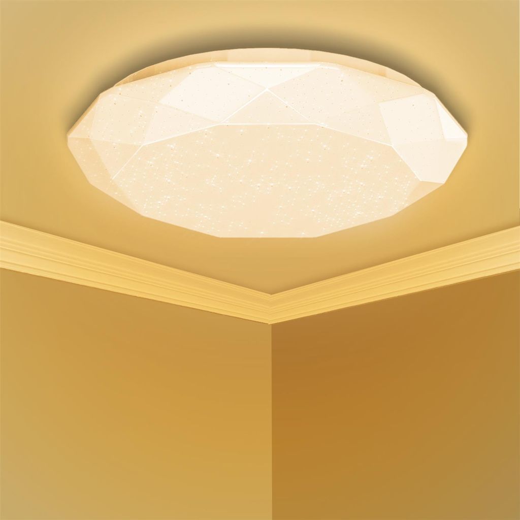 LED Deckenleuchte Deckenlampe Wohnzimmer Badleuchte Sternenhimmel 24W 4000K DE 