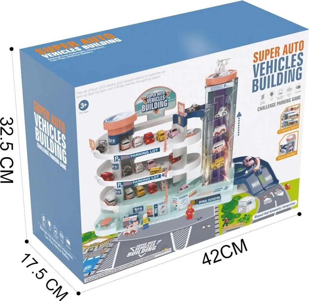 Parking interactif 8 en 1 solide pour ranger et faire rouler les autos - 9