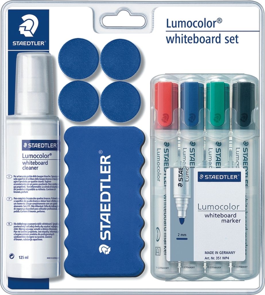 Whiteboard-Set Lumocolor transparent Packung mit 5 Stück