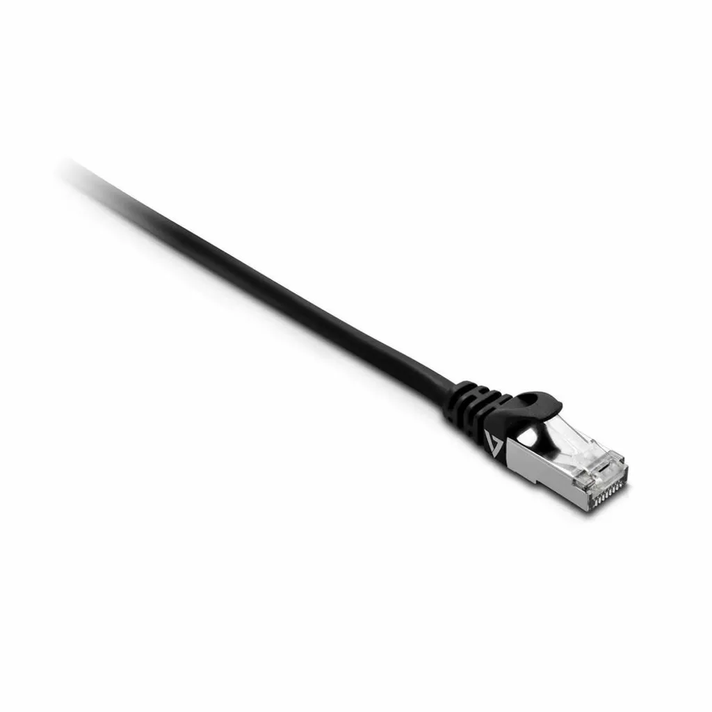 Cavo Ethernet V7 Cat7 SFTP 2m Nero 10Gbps | Patch RJ45 Professionale