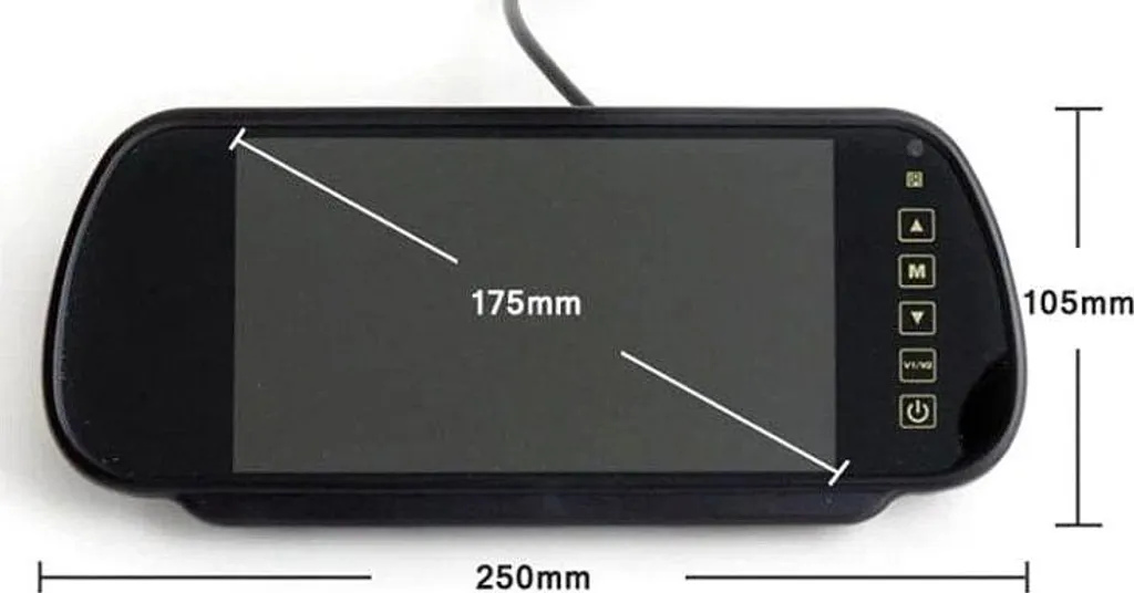 Monitor 7 Pollici LCD per Telecamere Retromarcia PAL/NTSC HD