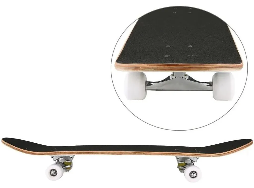 Skateboard enfant stable et robuste motif Skull pour débutant complet