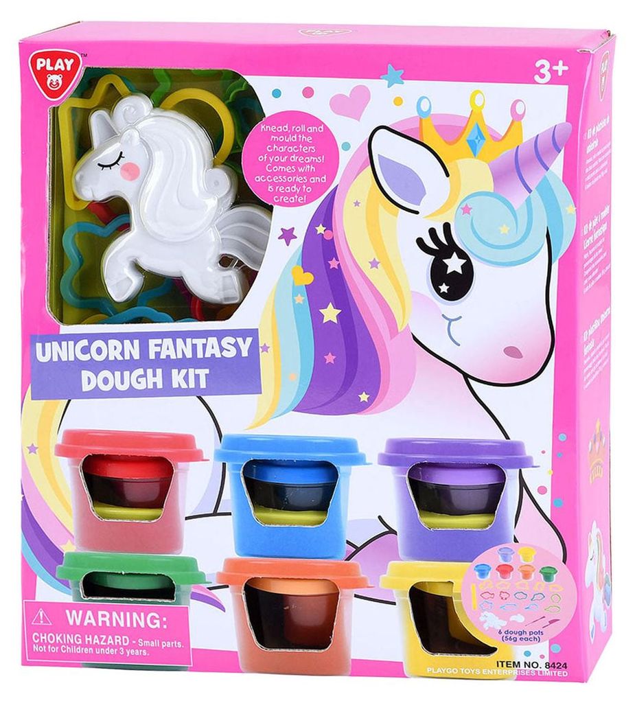 Playgo Einhorn-Knetmasse – 6 Knetbecher