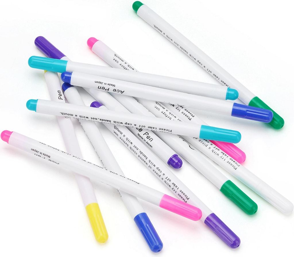 Stylos effaçables à l'eau Stylo marqueur pour tissu à encre Image du produit 