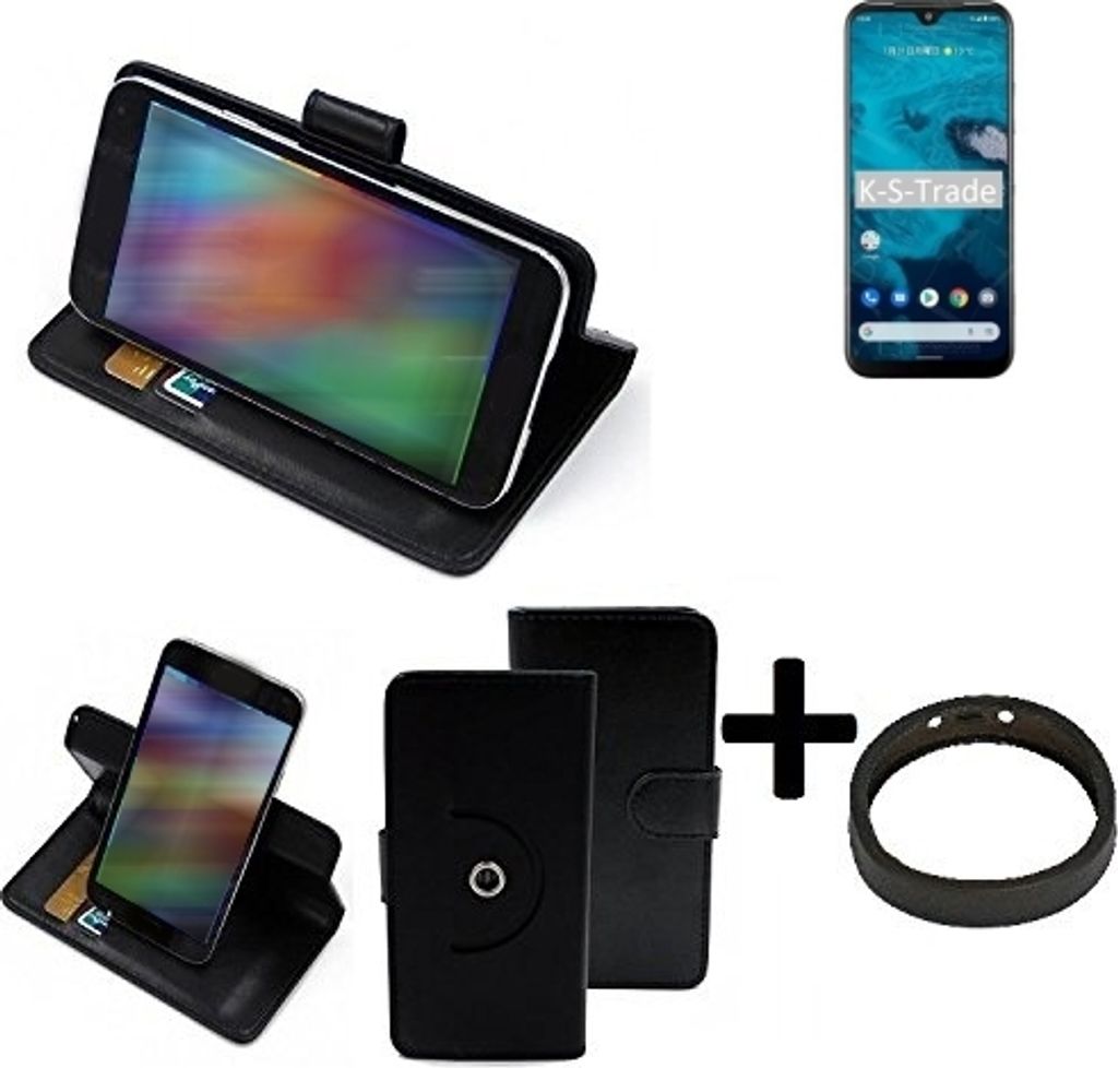 K-S-Trade Case Schutz Hülle kompatibel mit Kyocera Android One S9 + Bumper Handy Hülle Flipcase Smartphone Cover Handy Schutz Tasche Walletcase