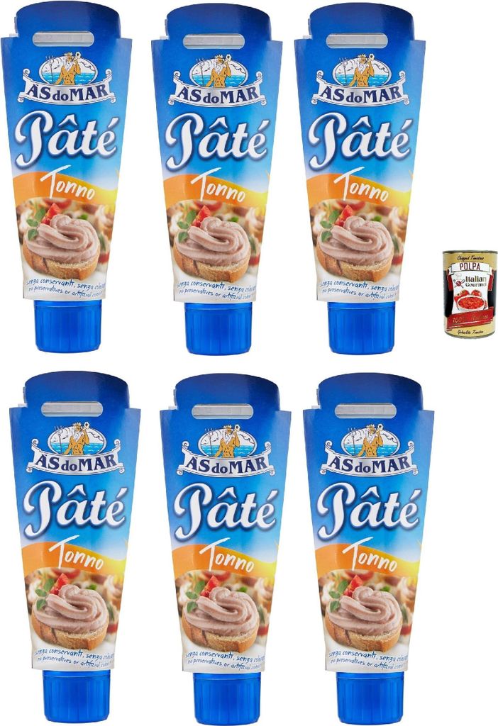 AS do MAR Patè Tonno Thunfischcreme 6x 100g Streichfähige + Produktbild 