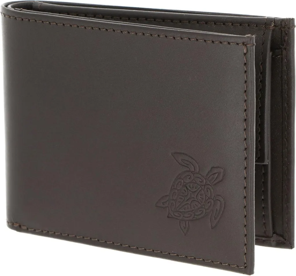Oxmox Pelle Portafoglio Turtle 2.0 RFID - Marrone Scuro Pocketbörse
