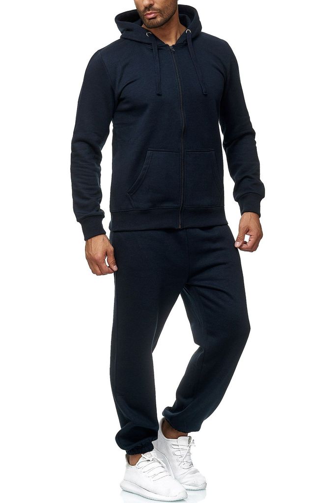 EGOMAXX Herren Sweat Jogginganzug Basic Army Sportanzug Set Pants Hosen & Sweater Camo Trainingsanzug ohne Kapuze 